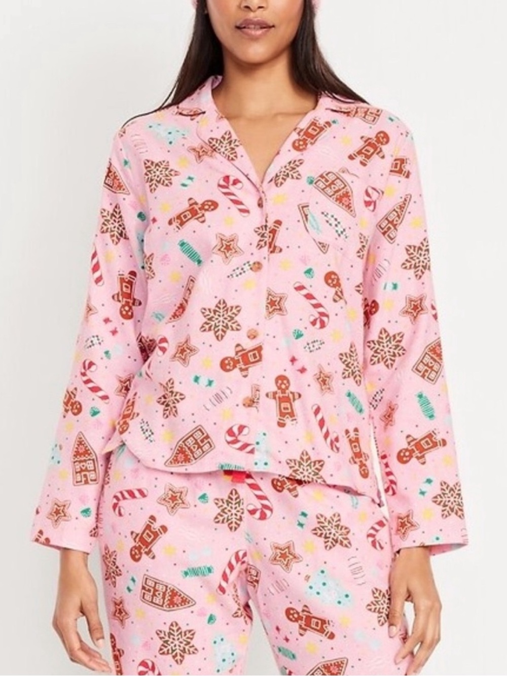 Old Navy Flannel Pajama Set (Candied Ginger)